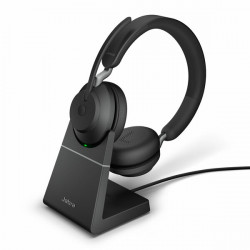Jabra Evolve2 65 UC Stereo Bluetooth Headset, USB-A, Charging Stand - 26599-989-989